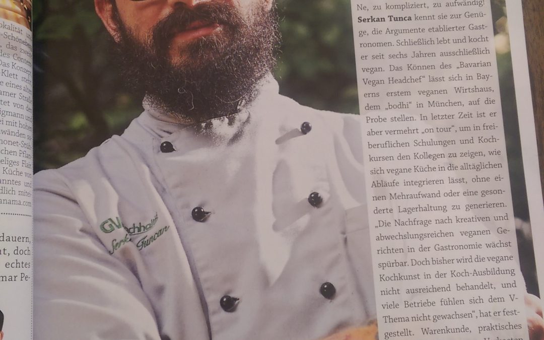 Der Bavarian Vegan Headchef im fizzz Gastromagazine